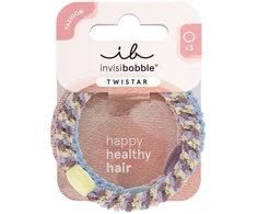 Invisibobble Twistar pintos plaukų juostos, levandų spalvos, 3 vnt.