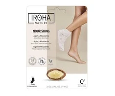Profesionali kaukė pėdoms Iroha Professional Foot Socks Mask Argan &amp; Macadamia su argano ir makadamijos aliejais, 1 pora