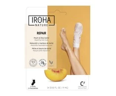 Kaukė pėdoms Iroha Repairing Peach Foot Socks su persikų ekstraktu, 1 pora