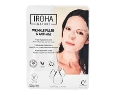 Veido ir kaklo kaukė Iroha Tissue Face &amp; Neck Mask Triple HA, su hialurono rūgštimi, 23 ml