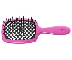 Janeke Mažas „Superbrush“ fuksijos ir juodos spalvos iššukavimo šepetys