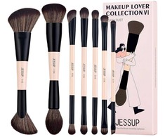 JESSUP_SET 14-in-7 „Versatility Duo-End Versatility Collection“ dvipusiai makiažo šepetėliai, 7 vnt.