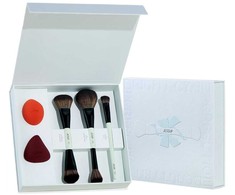 Jessup Ultimate Travel Makeup Tool Gift Kit makiažo šepetėlių rinkinys 3vnt. + makiažo kempinėlės 2 vnt. T510