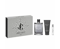 Jimmy Choo Man rinkinys: tualetinis vanduo purškiklis 100 ml + dušo želė 100 ml + tualetinis vanduo purškiklis 7,5 ml