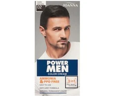 Joanna Power Men Color Kreminis 3in1 02 Tamsiai ruda, 30 g
