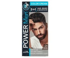 Joanna Power Men Color Kreminis 3in1 04 Natural Brown, 30 g