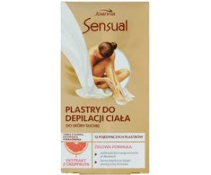 Joanna Sensual kūno depiliacijos gelinės juostelės su greipfrutais 12vnt + tūbelė su raminamuoju aliejumi 10ml