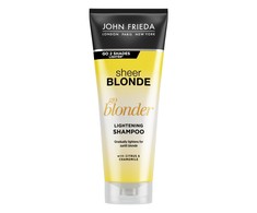 "John Frieda Sheer Skirtas šviesiems plaukams Go Blonder" šviesinantis šampūnas 250ml