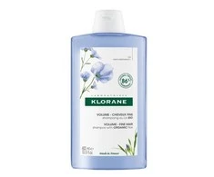 Klorane Volume šampūnas su ekologiškais linų sėmenimis, 400 ml