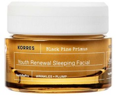 Korres Juodas Pine Primus naktinis kremas nuo raukšlių 40ml