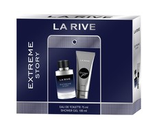LA RIVE rinkinys vyrams EXTREME STORY (tualetinis vanduo 75 ml+dušo želė 100 ml)