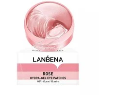 Lanbena Rose hydrożelowe płatki pod oczy su ekstraktem su róży 60szt
