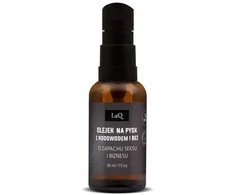 LaQ Veido ir barzdos aliejus prieš ir po skutimosi. Sekso ir verslo kvapas, 30 ml.