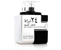 Unisex kvepalai Lattafa 24 Carat White Gold EDP, 100 ml
