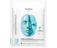 L'biotica Kolageno kaukė su CICA ir azulenu mikrokapsulėse. Ramina ir mažina paraudimą. 1 vnt.
