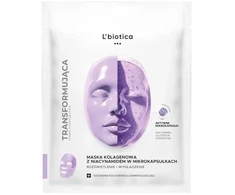 L'biotica Švytėjimo suteikianti ir lyginamoji kolageno kaukė su niacinamidu mikrokapsulėse, 1 vnt.