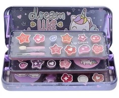 Lip Smacker Unicorn makiažo dėklas Triple Layer Beauty Tin Kids Makeup Case