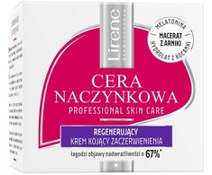 Lirene Capillary Skin regeneruojantis kremas raminantis raudonį nakčiai 50ml