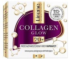 Lirene Atstatomasis kremas nuo raukšlių Collagen Glow 70+ 50ml