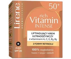 Lirene Dieninis kremas su intensyviu stangrinančiu poveikiu, praturtintas vitaminais, SPF20, 50 ml