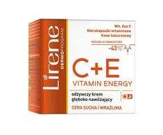 Lirene C+E Vitamin Energy Face Kreminis Moisturizining Kreminis, 50 ml