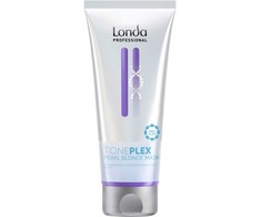 Londa Professional Tone Plex Pearl Skirtas šviesiems plaukams Kaukė Plaukų kaukė, 200 ml
