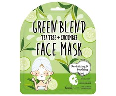 Look At Me Žalias Blend Face Mask atgaivinanti lakštinė kaukė 25ml
