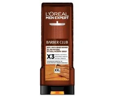 L'Oreal „Men Expert Barber Club“ 3in1 kūno, plaukų ir barzdos prausimosi gelis, 400 ml