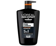 L'Oreal „Men Expert Pure Carbon Total Clean“ 5 viename dušo želė, 1000 ml