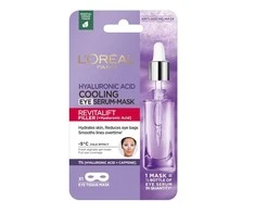 L'Oréal Paris Revitalift Filler HA Cooling Tissue akių serumas-kaukė paakių kaukė moterims, 11 g