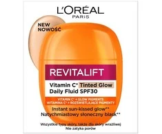 L'Oreal „Revitalift“ vitamino C tonuotas švytėjimas – šviesiai tonuotas fluidas su SPF30 40 ml