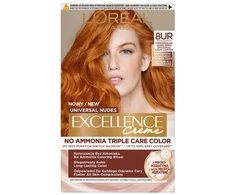 L'Oreal Universal Nudes Excellence Creme prižiūrimasis dažomasis kremas 8UR Universal Bright Copper
