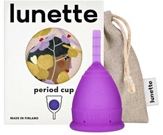 Lunette Menstruacinė taurelė „Period Cup“ violetinė, 1 dydis