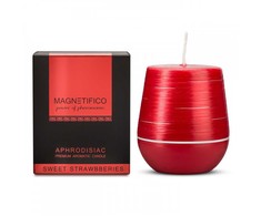 Magnetifico Power Of Pheromones Afrodiziako kvapo žvakė "Saldžios braškės" (Afrodiziako žvakė) 200 g