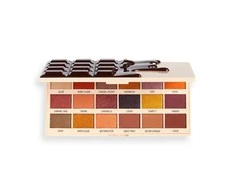Makeup Revolution I Heart Eyeshadow Palette Caramel Nudes Chocolate 18 Shades, 18 g