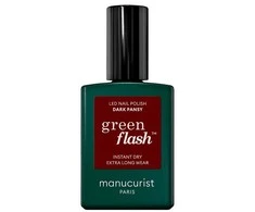 Manucurist „Žalias Flash“ nagų lakas, tamsiai našlaitėms, 15 ml
