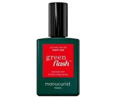 Manucurist Žalias Flash Nagų lakas lakier do paznokci Poppy Raudona 15ml