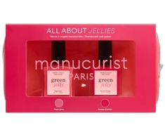 Manucurist Žalias Jelly komplektas su mini kosmetyczką i lakierami do paznokci 2x15ml