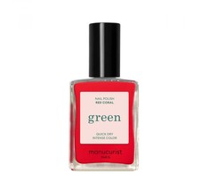 Manucurist Žalias Nagų lakas lakier do paznokci Raudona Coral 15ml