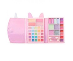 Aquarius MARTINELIA Little Unicorn kosmetikos rinkinys Travel Wallet, 25 akių šešėliai, 4 skaistalai, 8 blizgantys kremai, 8 lūpų blizgesiai, 2 aplikatoriai