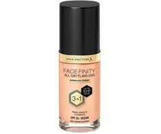 Max Factor Facefinity All Day Flawless makiažo pagrindas moterims 30 ml, spalva: N45 Warm Almond