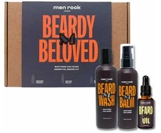Men Rock Beardy Beloved Soothing Oak Moss Beard Kit Barzdos priežiūros rinkinys, 1vnt