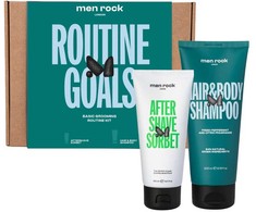 Men Rock ROUTINE GOALS Basic Grooming Routine Kit Plaukų ir odos priežiūros priemonių rinkinys vyrams, 1vnt