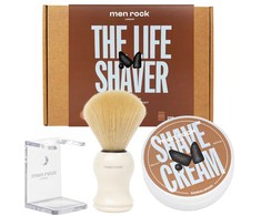 Men Rock The Life Shaver Sandalwood Essential Shaving Kit Skutimosi priemonių rinkinys, 1vnt