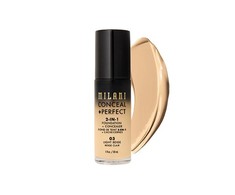 Milani Conceal + Perfect Liquid Foundation &amp; Maskuoklis 2-In-1 03 Light rusvai gelsvas, 30 ml
