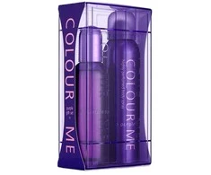 Milton Lloyd Color Me Violetinė parfuminio vandens purškimo rinkinys 100ml + parfumuotas kūno purškiklis 150ml