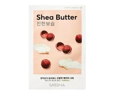 Missha Airy Fit Sheet Mask Sviestmedžių aliejumi lakštinė veido kaukė su taukmedžio ekstraktu, 1 vnt.