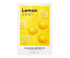 Missha Airy Fit Sheet Mask [Lemon] lakštinė veido kaukė, 19 ml