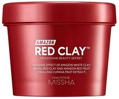 Missha "Amazon" raudonojo molio™ valomoji kaukė (porų kaukė) 110 ml