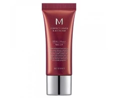 Missha M Perfect Cover BB Kreminis SPF42/PA+++ maskuojantis/drėkinantis BB veido kremas, atspalvis: 27 Honey rusvai gelsvas, 20 ml